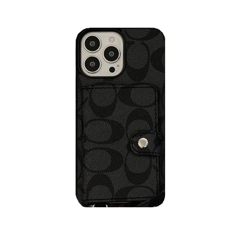 Coach iPhone Case With Wallet And Strap Brown -SZK240402