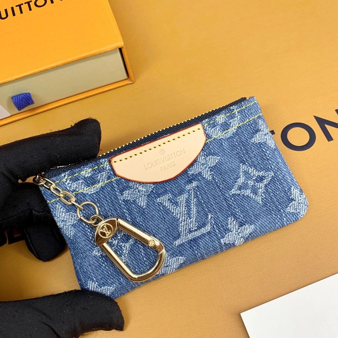 Luxury Monogram Coin Pouch – Stylish & Compact Keychain Wallets