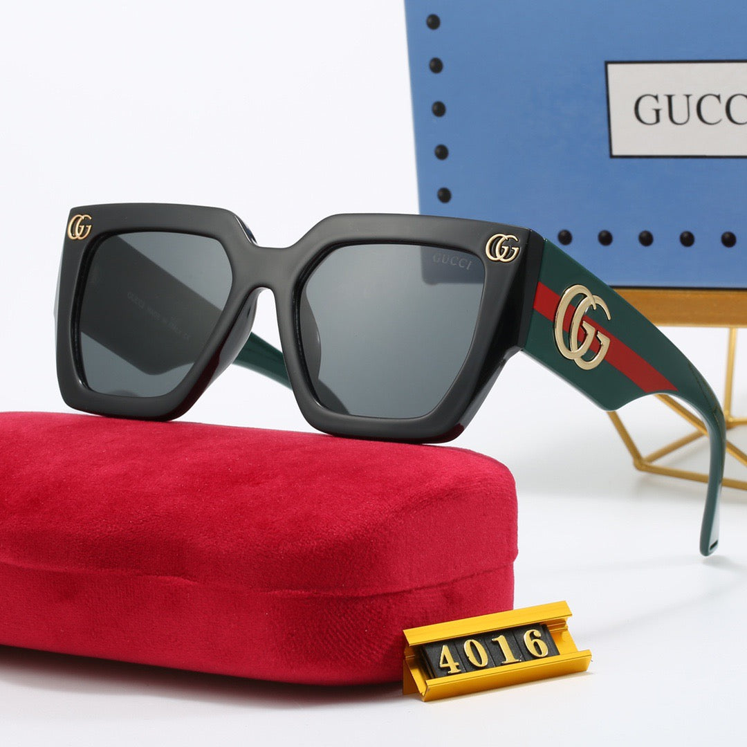 Fashionable wide temple sunglasses 4016s
