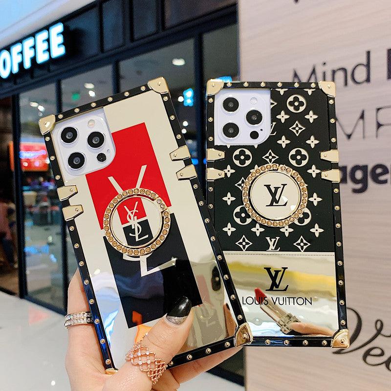Rhinestone Square Galaxy Case For Samsung