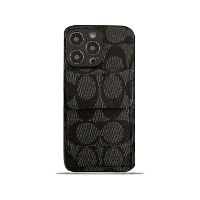 Coach iPhone Case With Wallet Black-HP240513