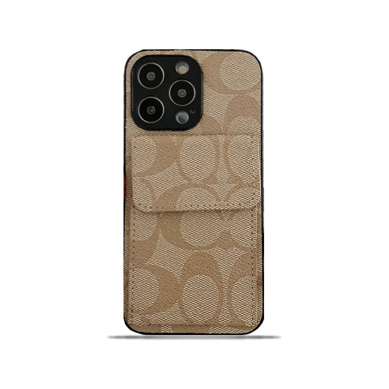 Coach iPhone Case With Wallet Coffee-HP240513