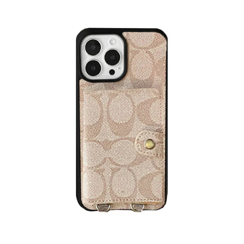 Coach iPhone Case With Wallet And Strap White -SZK240402