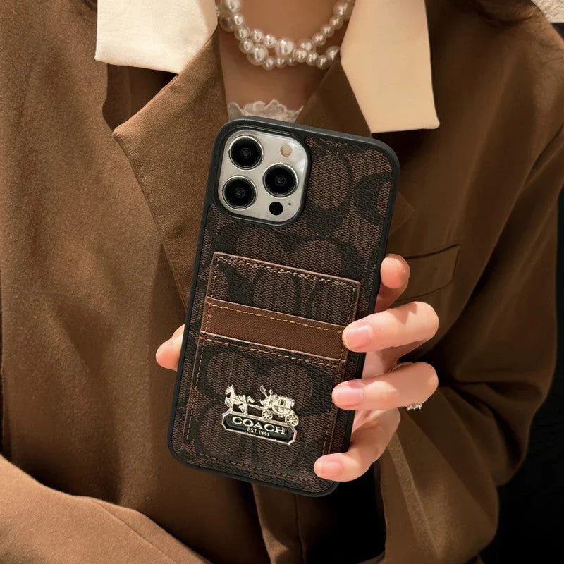 Coa Card Bag Leather iPhone Case