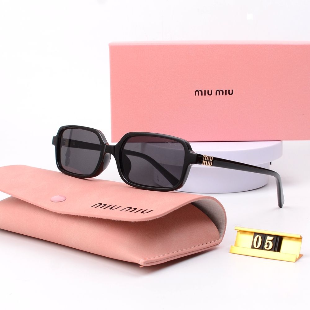 6Leopard Print Square Frame Retro Glasses & Sunglasses-s