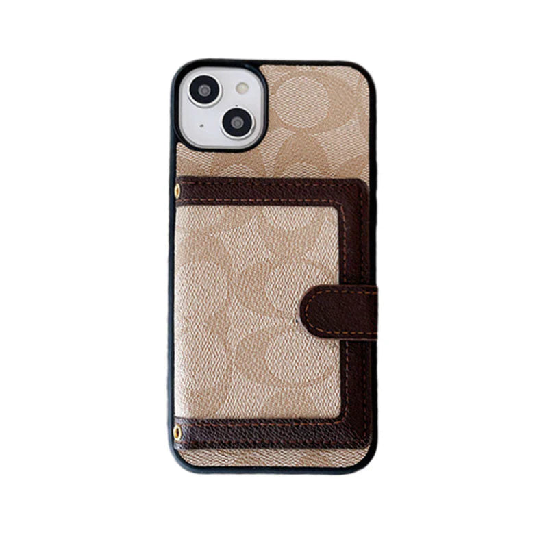 Coach iPhone Case With Wallet And Crossbody Strap Black -XK240402