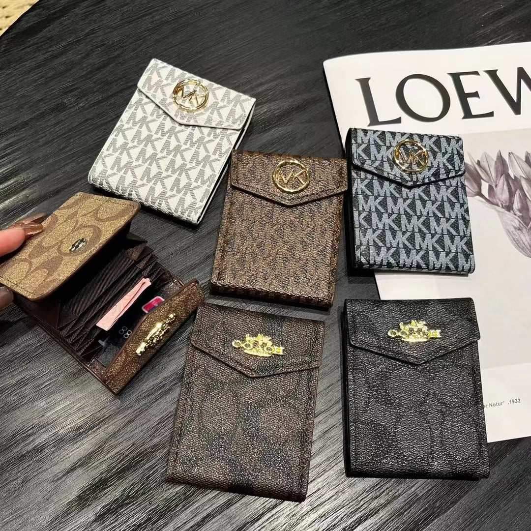 Luxury MK & CO -Inspired Monogram Card Holder Walletss