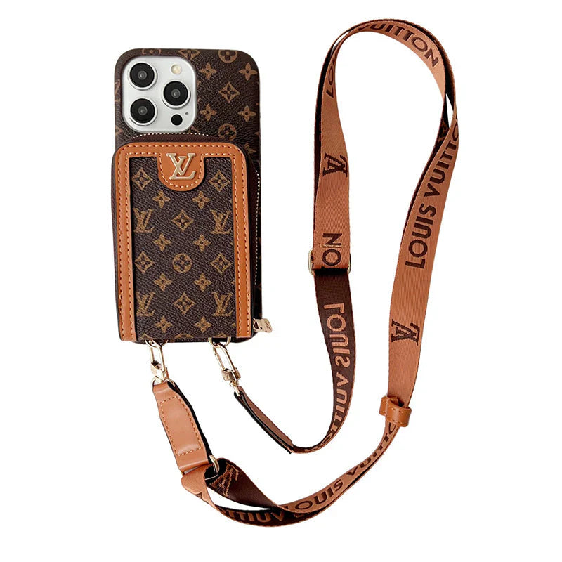 Lou GG Card Holder Chain iPhone Case