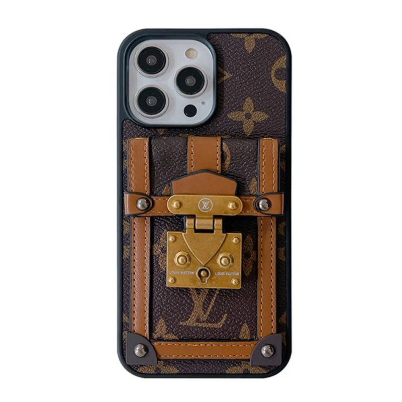 Lou GG Card Holder Chain iPhone Case