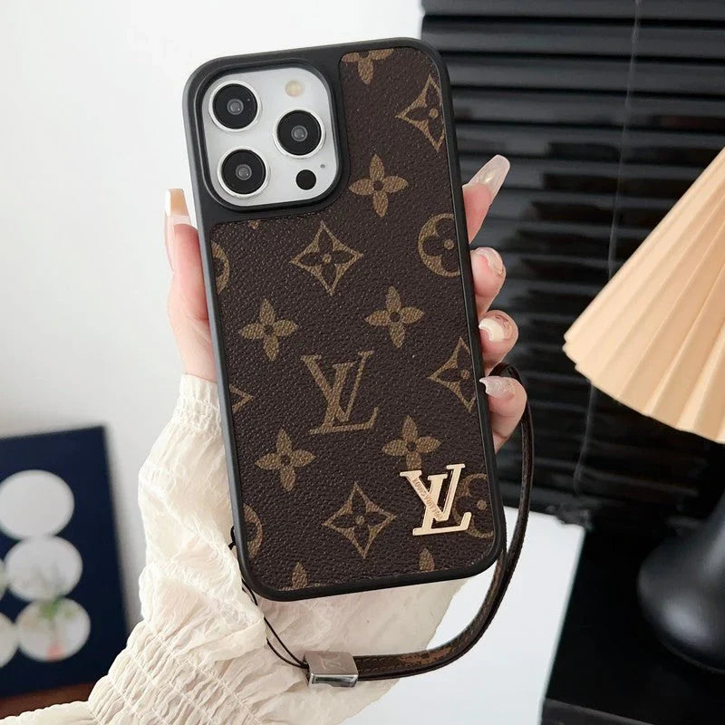 Lou Classic Brown Hand Chain iPhone Case
