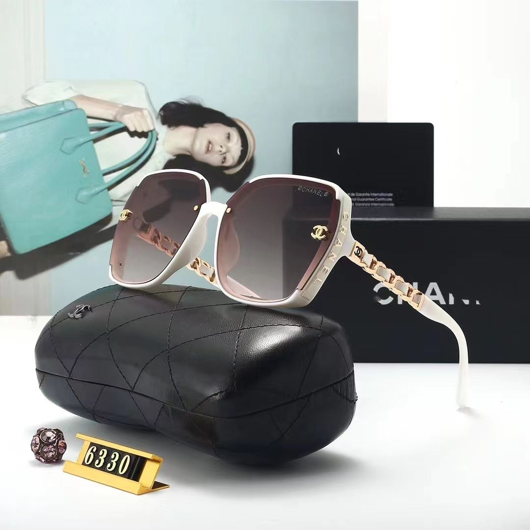 Women's Fashion Full Frame Letter Sunglasses 6330s